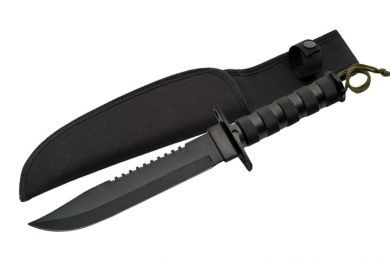 12in black explorer survival knife 210895BK