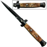 Automatic Switchblade Stiletto Knife Black Oak a155lb