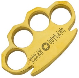 Texan Outlaws Brass Knuckles Paperweight