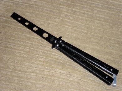 azan black butterfly knife tool az35