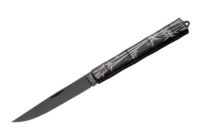 black bamboo folding knife 210870BK