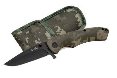 camo military folding knife 210669FK