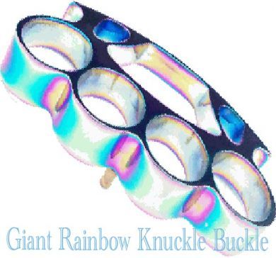 large rainbow belt buckle h04lrb