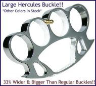 large silver hercules belt buckle h05lsl