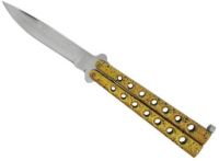 yellow speckled butterfly knife p38yl