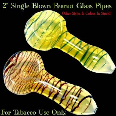 2 inch single blown glass pipe pt509