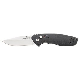 Bear & Son Bold Action X Black G10 Auto Knife Satin Drop Point