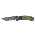 Bear Ops Green Bold Action 5 Automatic Knife 3.25" Damascus Tanto