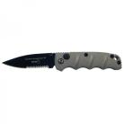 Boker Kalashnikov Gun Metal Grey Automatic Knife Black Serrated