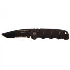 Boker Mini Magnum Black Automatic Knife Black Tanto Serrated