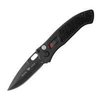 Buck Impact Armor Black Automatic Knife Black Drop Point