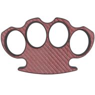 Carbon Fiber Brass Knuckle Paperweight Pink