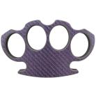 Carbon Fiber Brass Knuckle Paperweight Purple