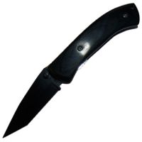 Double Action Switchblade Knife Tanto Blade Black sp05440pkt