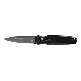 Gerber Mini Covert Auto Automatic Knife Black Plain Edge