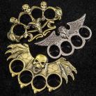 Gothic Eagle Brass Knuckles Metal Paperweight