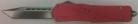 Impaler Red D/A OTF Automatic Knife Satin Tanto VG-10 Blade