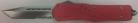 Impaler Red D/A OTF Automatic Knife Satin Tanto VG-10 Serr Blade