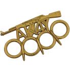 Kalashnikov AK-47 Bullet Gold Brass Knuckles Paperweight