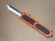 Titan Orange D/A OTF Automatic Knife - Satin Tanto Plain