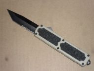 Titan Tan D/A OTF Automatic Knife Black Serrated Tanto