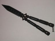 black spear point butterfly knife pk5309bk