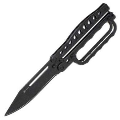 black butterfly knuckle knife c29bk