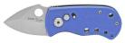 blue switchblade snubnose knife dk0600bl