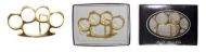 brass knuckles belt buckle h01gd