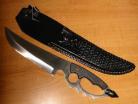 defender guard knuckle bowie knife hk136