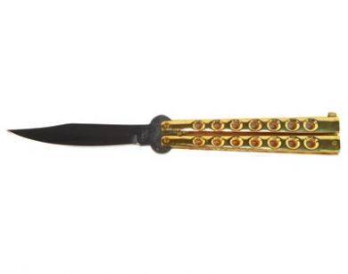 gold butterfly knife 130