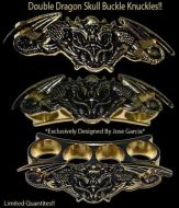 gold double dragon belt buckle 13gd