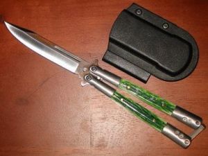 green bone butterfly knife 172gn