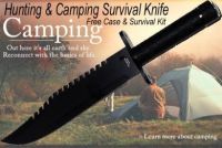 hunting camping survival knife hk8837bk