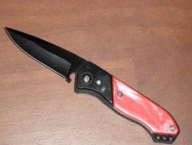 little red automatic pocket knife 8364rd