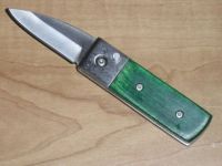 mini green wood autoswitch knife sp353gn