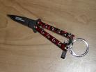 red keychain butterfly knife 1600rd