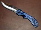 top tech blue taiwan switchblade knife