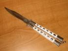 white butterfly knife pk3301